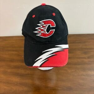 Pacific Headwear NHL Calgary Flames Black and Red Hockey Hat